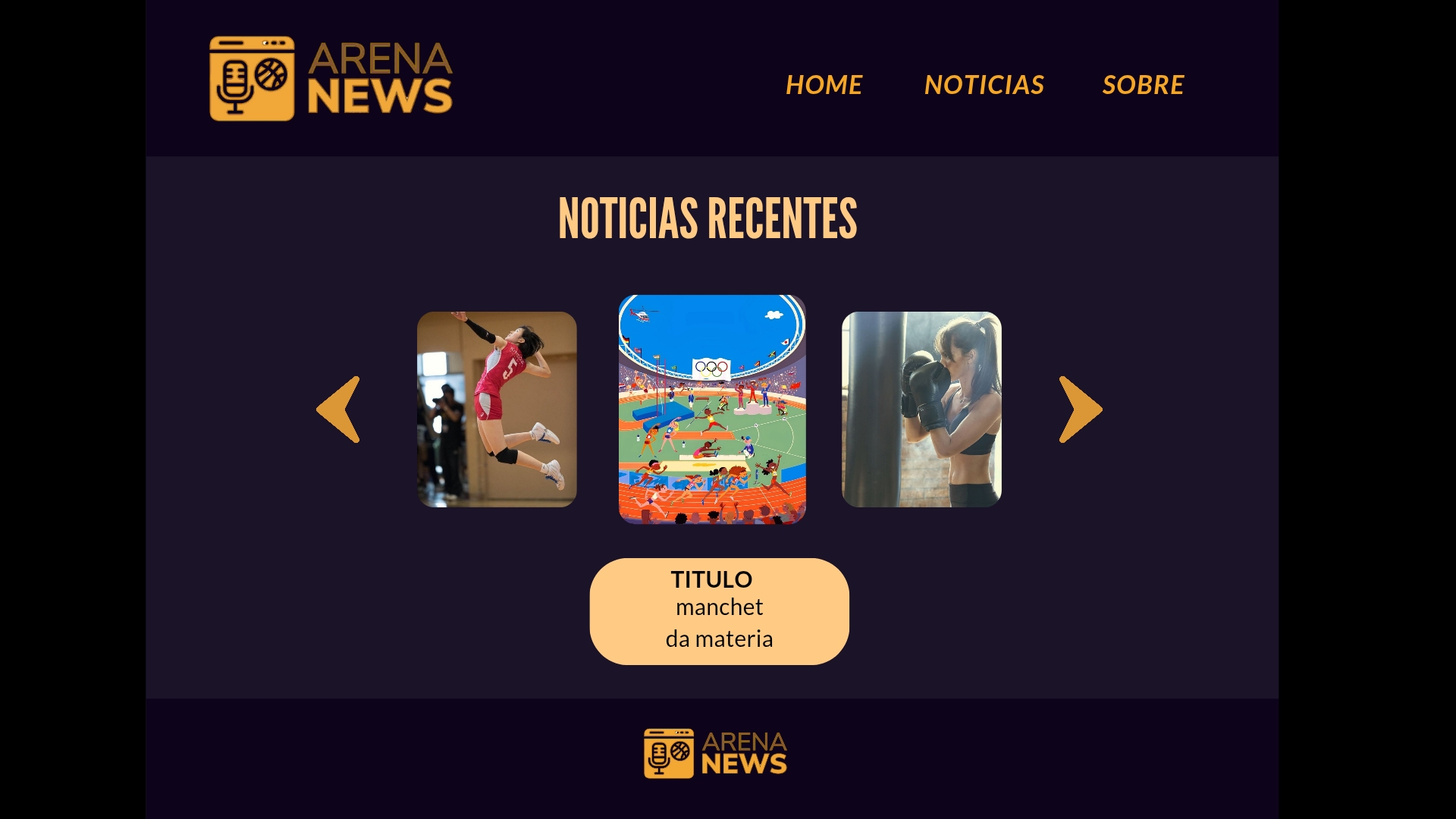 Imagem de Arena News - Pagina Inicial